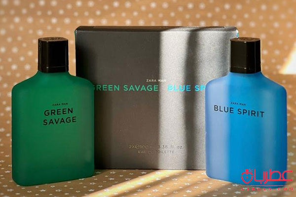 ZARA MAN GREEN SAVAGE + BLUE SPIRIT